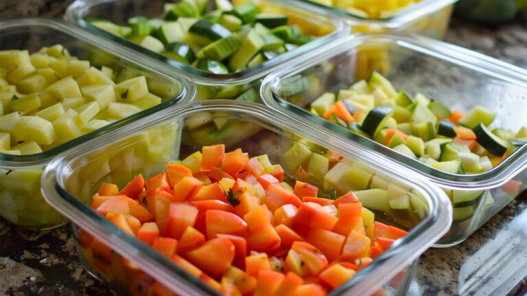 prepped veggies