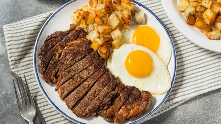 steak and eggs